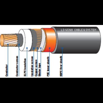 Cáp 1 lõi cách điện XLPE vỏ bọc nhựa PVC/HDPE 6.35/11(12)kV